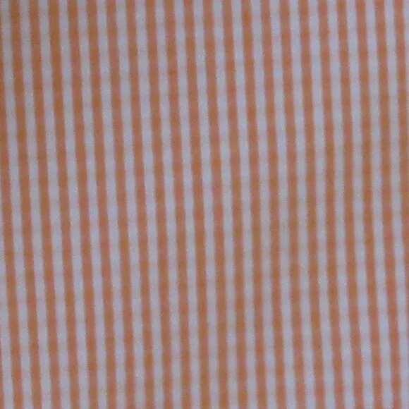 RALPH Lauren Jeans Co. Men's Orange/White Short Sleeve Dress Shirt Size Large - Picture 5 of 7